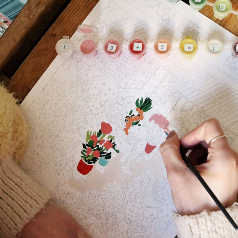 Kit de peinture Flower market