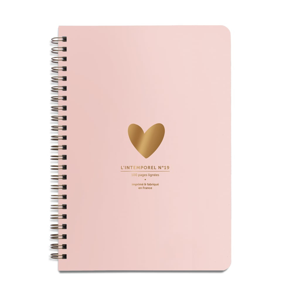 Carnet Intemporel Coeur rose