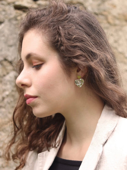 Boucles d’oreilles Aïko glitter or