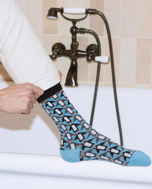 Chaussettes Pingouins Bleu T39/42 / T43/46