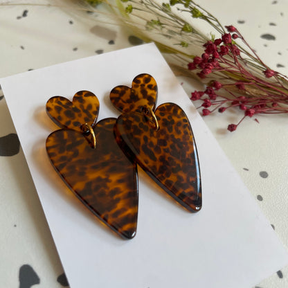 Boucles d’oreilles Céleste moucheté