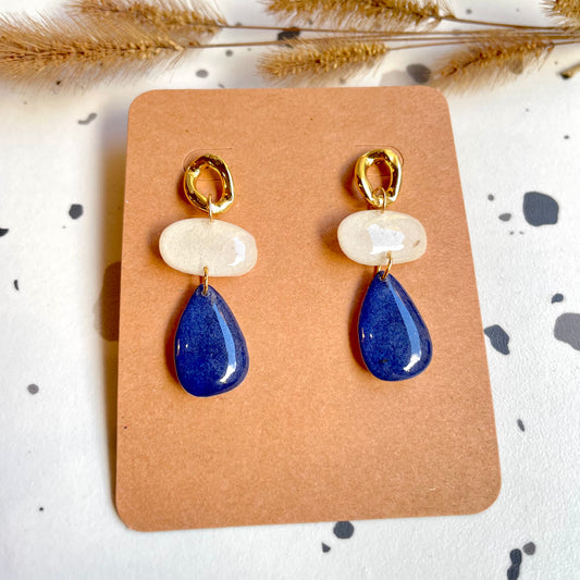 Boucles d'oreilles Suzane Encre