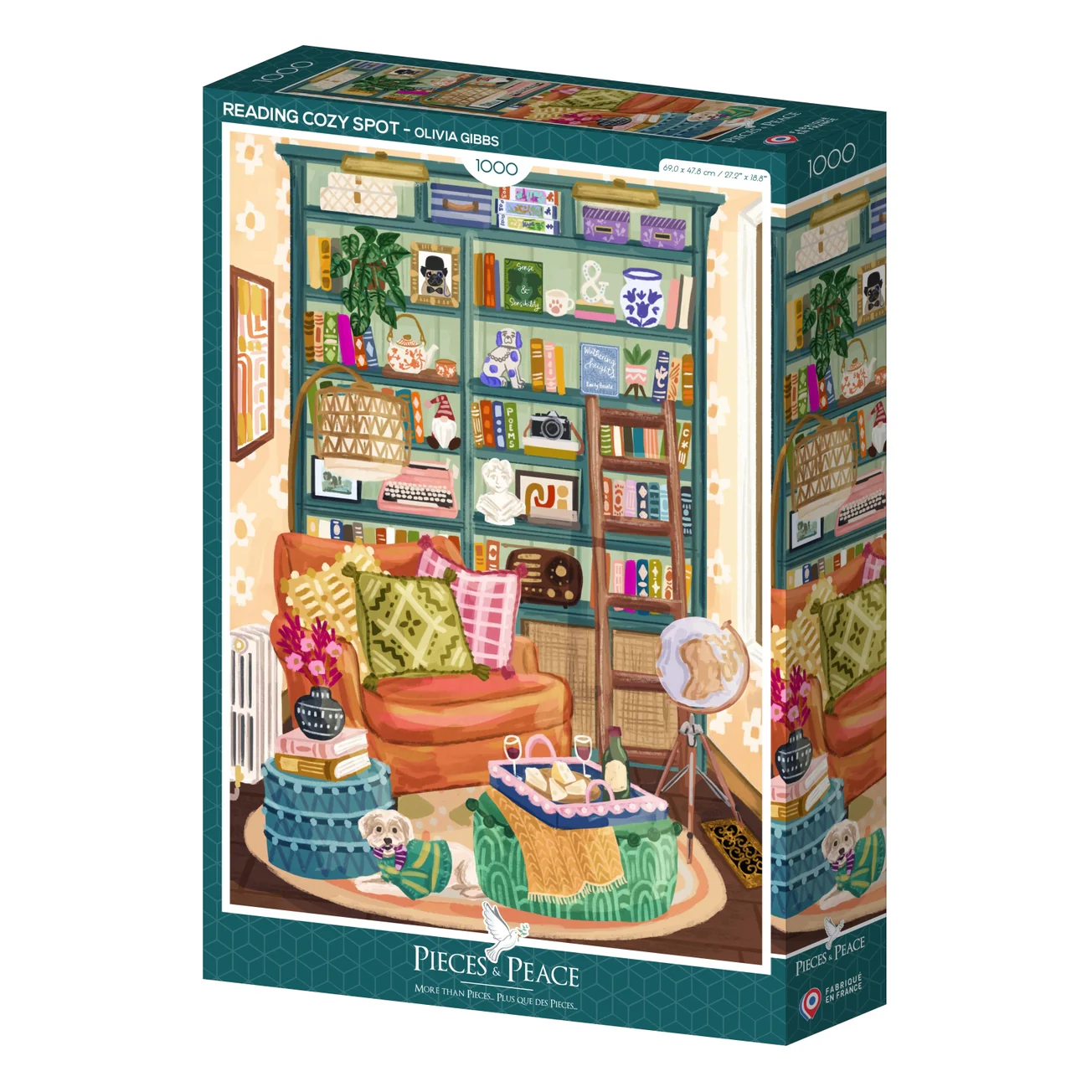 Puzzle Reading cosy spot 1000 pièces
