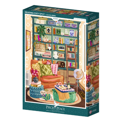 Puzzle Reading cosy spot 1000 pièces