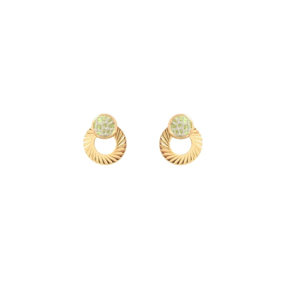 Boucles d’oreilles Noa vert clair