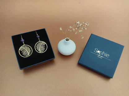 Boucles d’oreilles L’originelle Améthyste