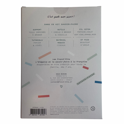Kit de broderie brouette végétale