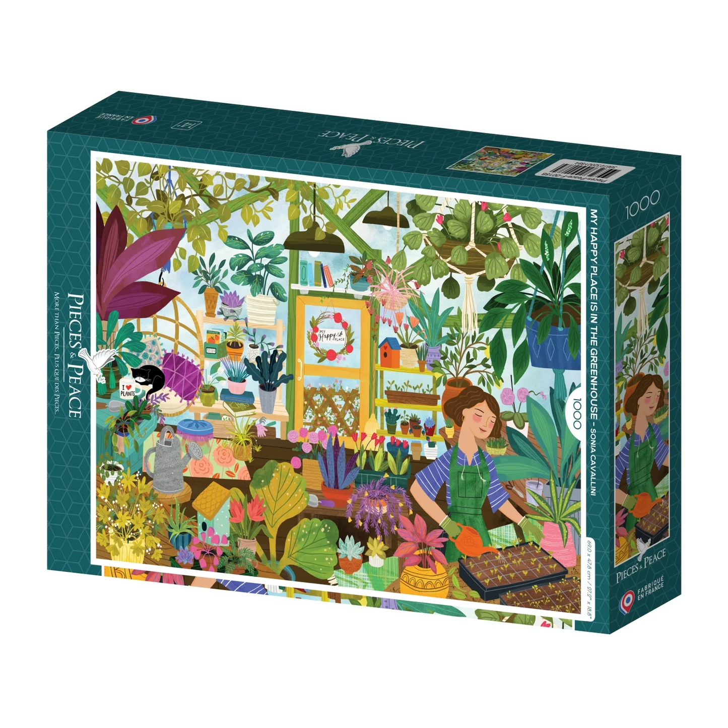 Puzzle My happy place is in the greenhouse 1000 pièces