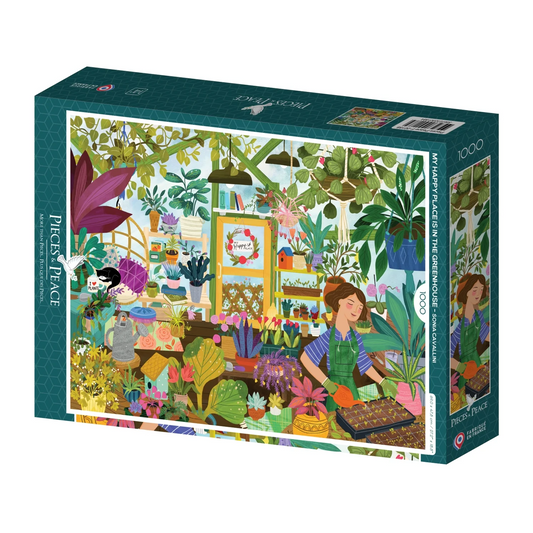 Puzzle My happy place is in the greenhouse 1000 pièces