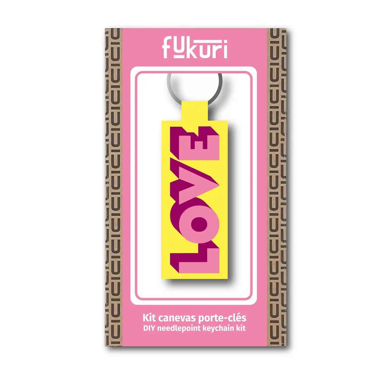 Kit de canevas porte-clés - Love you