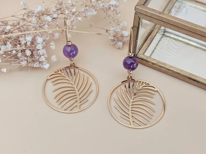 Boucles d’oreilles L’originelle Améthyste