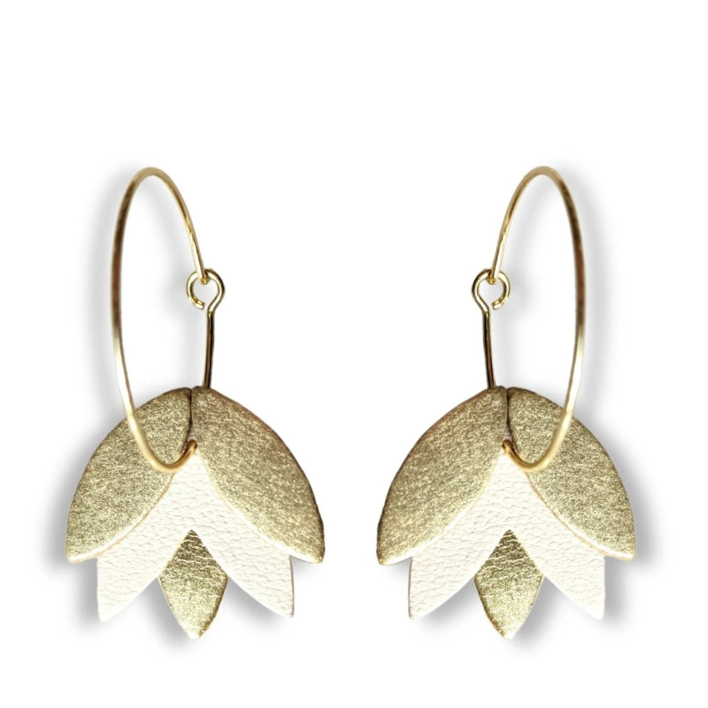 Boucles d’oreilles Clyde blanc