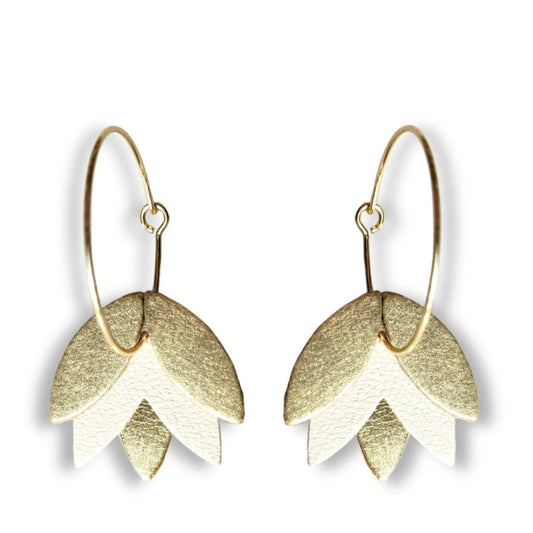 Boucles d’oreilles Clyde blanc