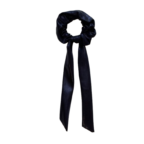 Chouchou ruban bleu nuit
