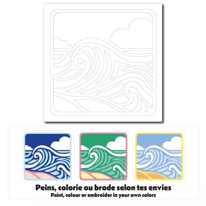 Carte créative - Vague