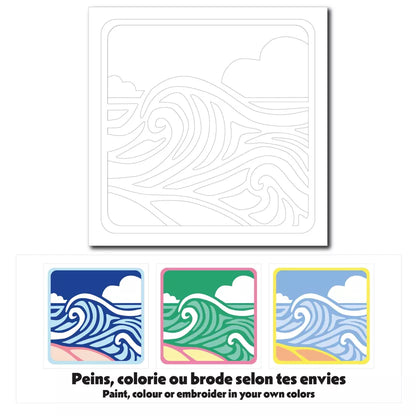 Carte créative - Vague