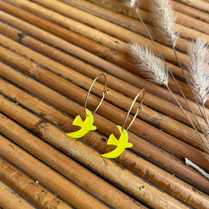 Boucles d’oreilles Flavie jaune