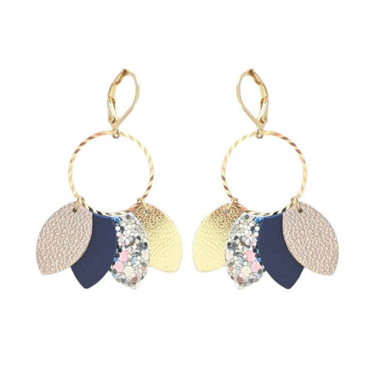 Boucles d’oreilles Frida Bleu