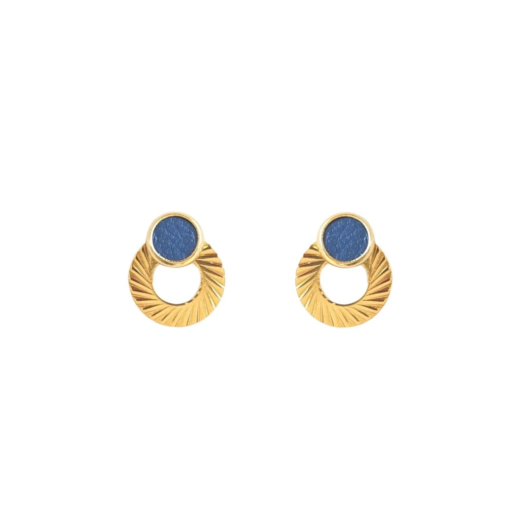 Boucles d’oreilles Noa bleu