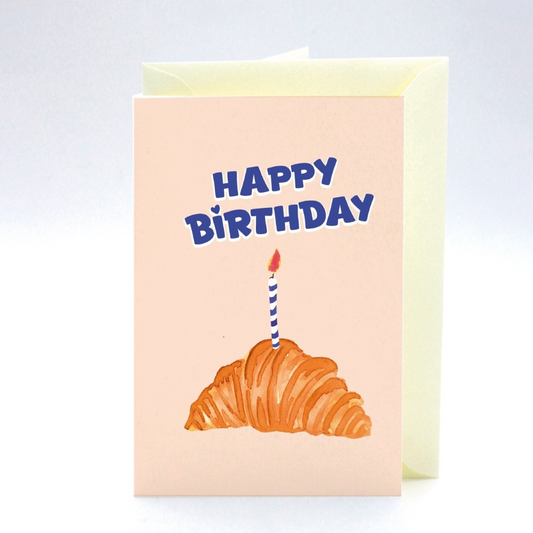 Carte anniversaire Croissant