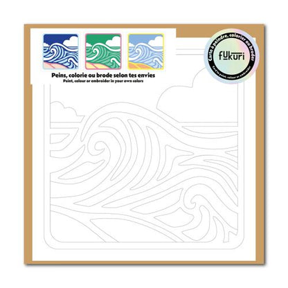 Carte créative - Vague