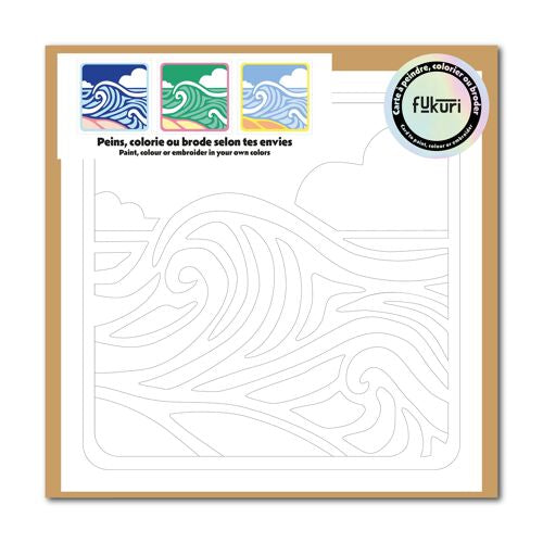 Carte créative - Vague