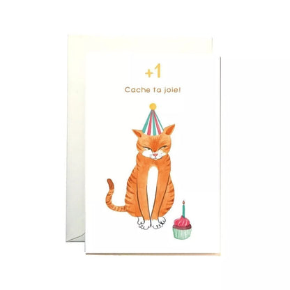 Carte anniversaire Cache ta joie
