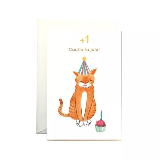 Carte anniversaire Cache ta joie