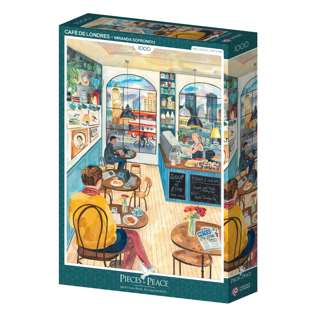 Puzzle London café 1000 pièces