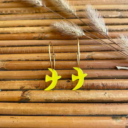 Boucles d’oreilles Flavie jaune