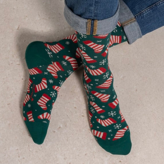 Chaussettes Noël vert T43/46