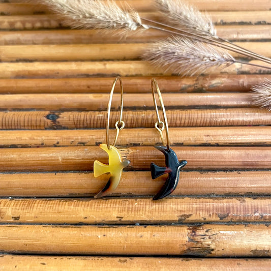 Boucles d’oreilles Flavie marbré