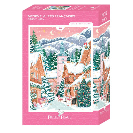 Mini Puzzle Megève, Alpes françaises 96 pièces