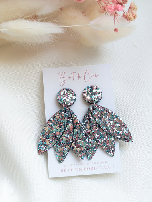 Boucles d'oreilles Glitter pastel