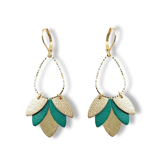 Boucles d’oreilles Bonnie vert