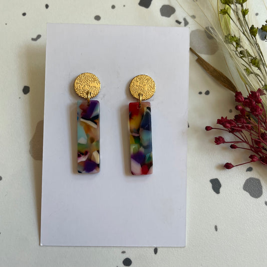 Boucles d’oreilles Charlie multicolore