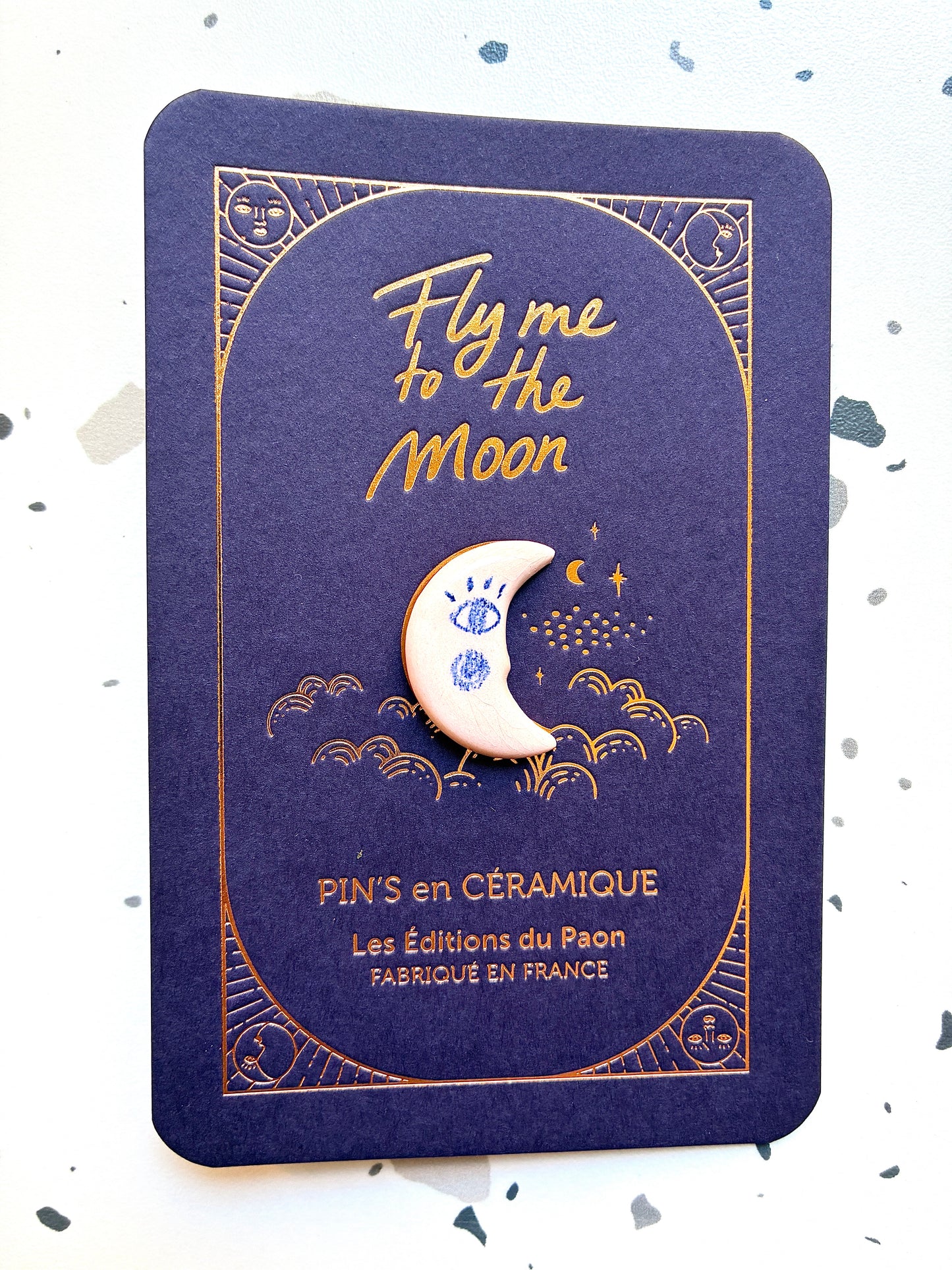 Pin’s en céramique lune