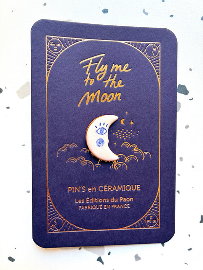 Pin’s en céramique lune