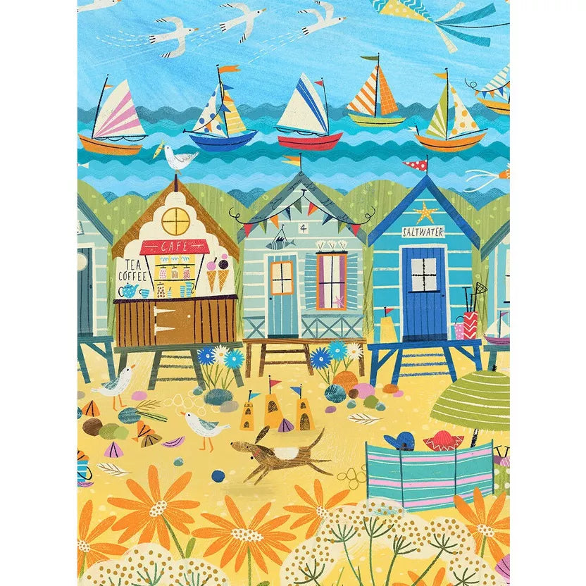 Mini Puzzle Beach huts 96 pièces