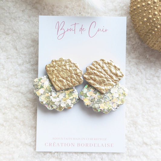 Boucles d'oreilles Arielle nacre