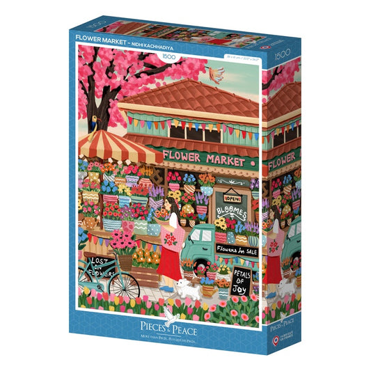 Puzzle Marché aux Fleurs 1500 pièces