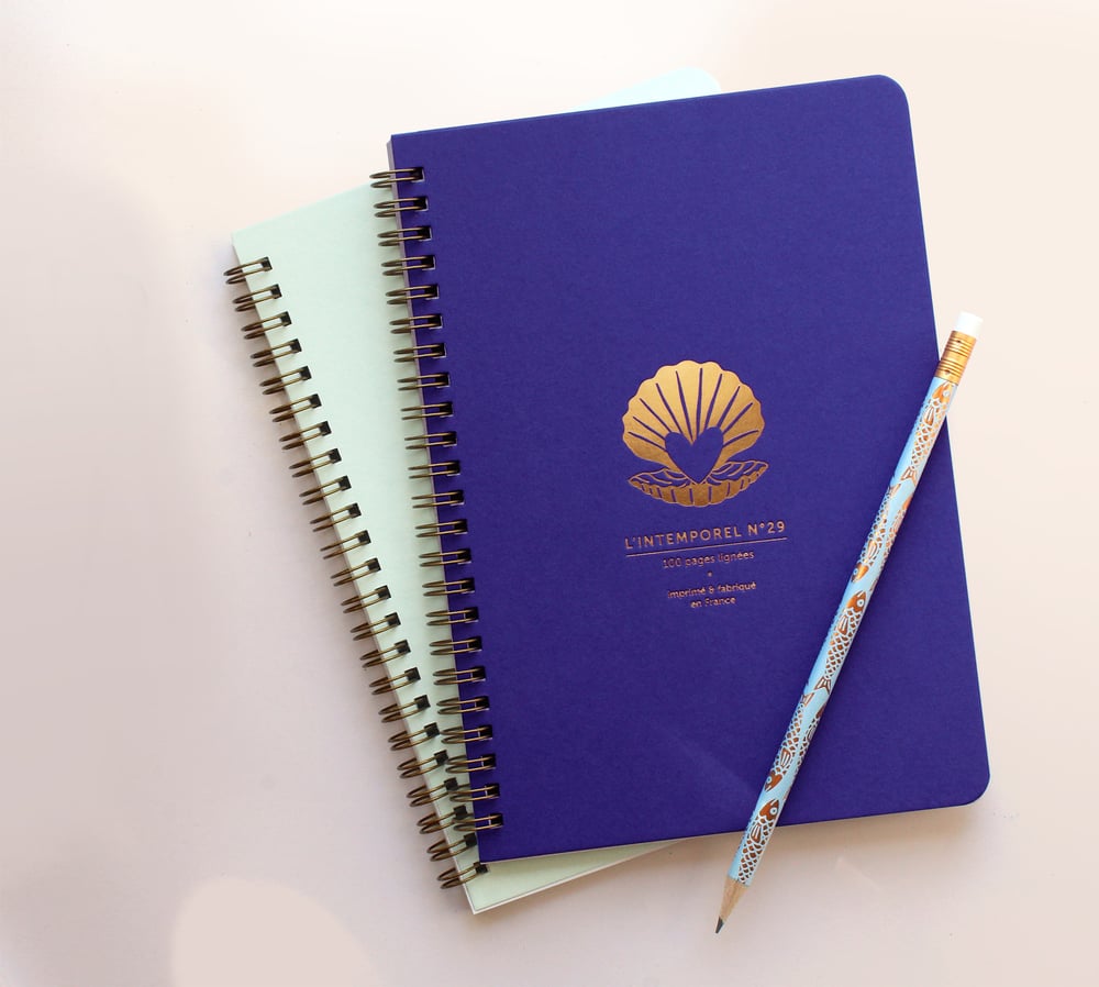 Carnet Intemporel Perle bleu roi