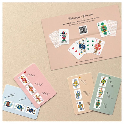 Jeu 54 cartes coloré