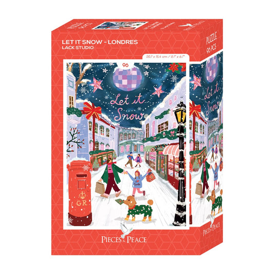Mini Puzzle Let it snow Londres 96 pièces