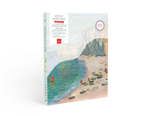 Kit de peinture La plage et la falaise d’Amont - Claude Monet