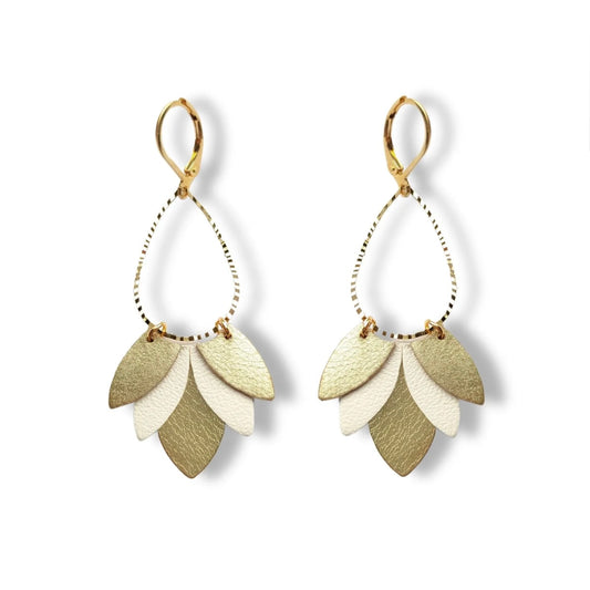 Boucles d’oreilles Bonnie blanc
