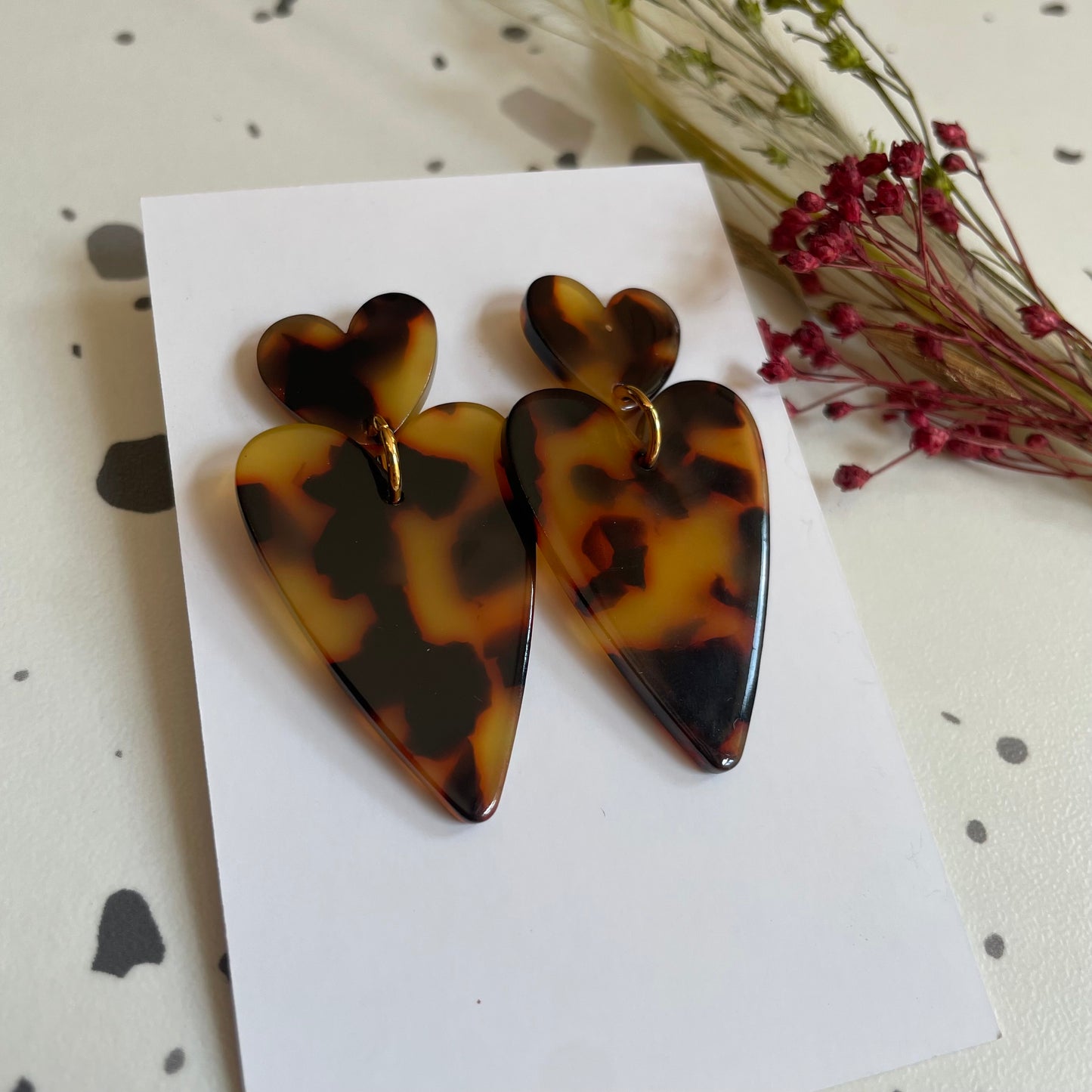 Boucles d’oreilles Céleste léopard