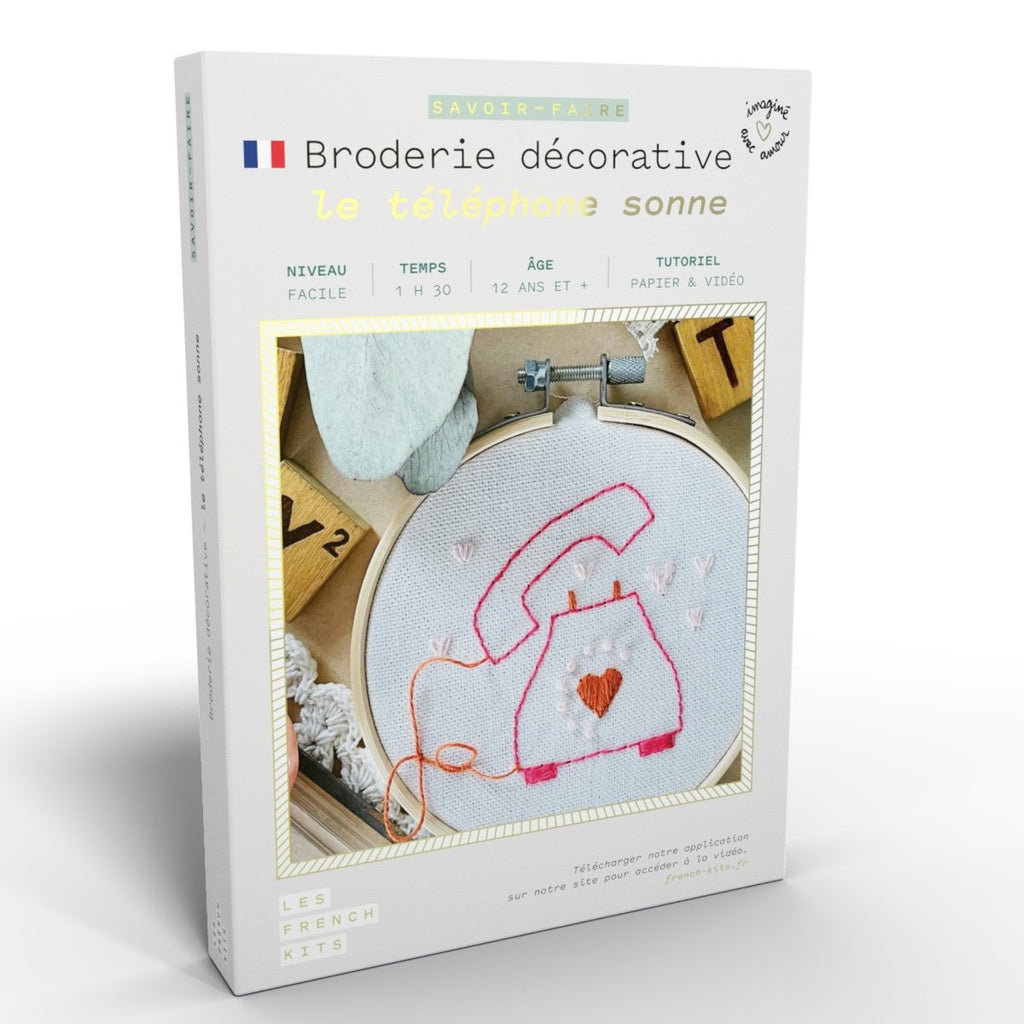 Kit de broderie le téléphone sonne