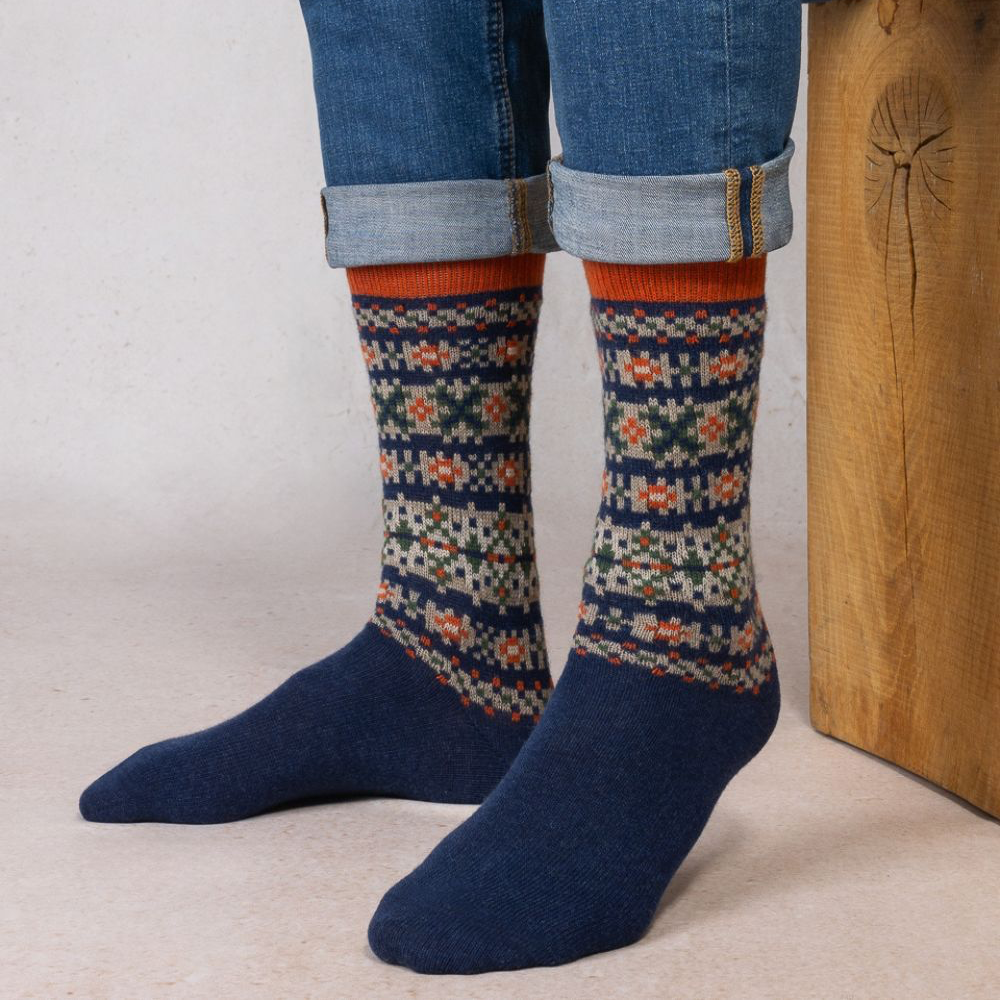 Chaussettes Laine Cachemire Jacquard T39/42 / T43/46