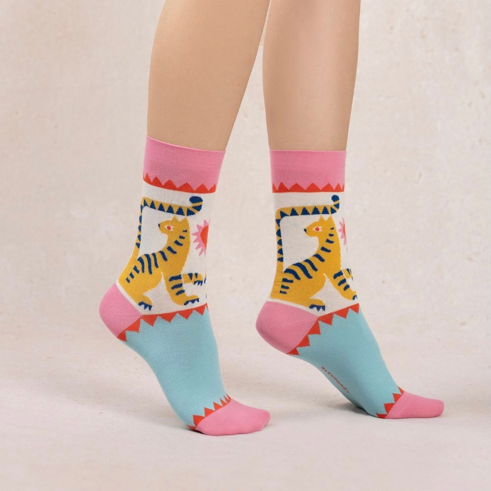Chaussettes Tigre rose T36/40